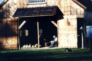 1994-Sam-harvesting-beans 