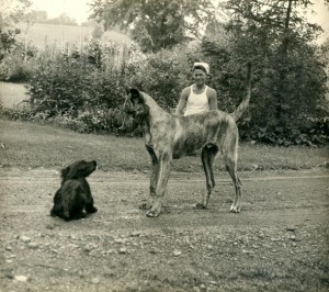 Sam-as-a-Lad-with-his-dog